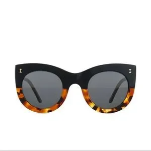 Illesteva Boca Bicolor Cat-Eye Sunglasses Illesteva: Pamela Sunglasses – DEUXMERCH main image 3